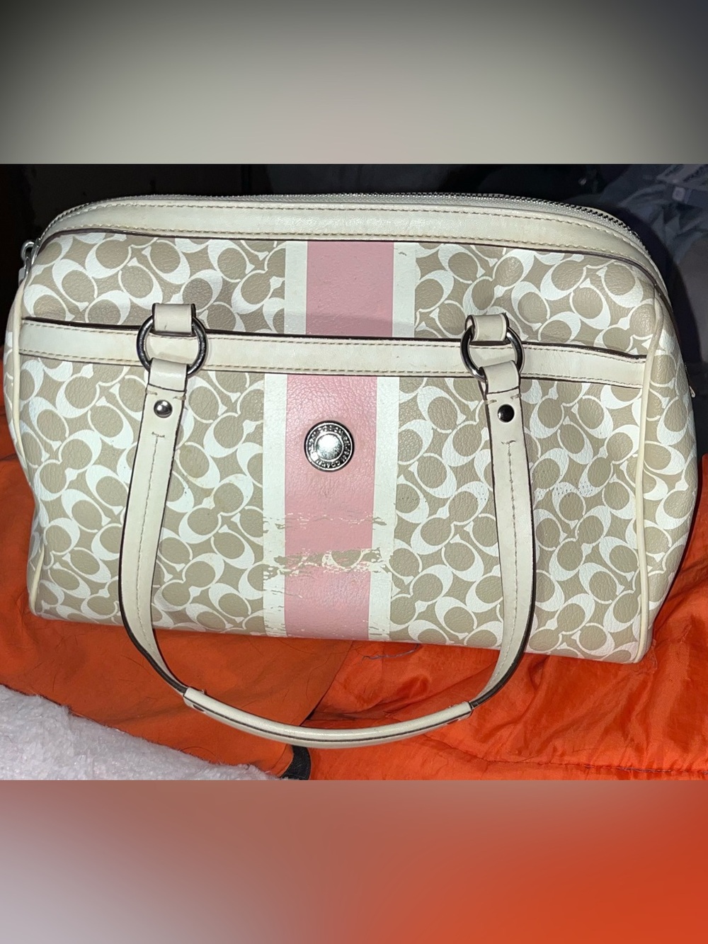 Coach Chelsea Heritage Stripe satchel - Picture 9 of 9